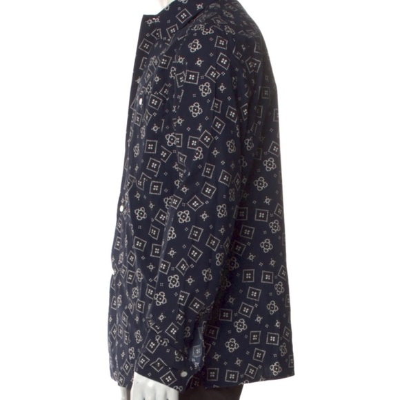 Fursac Printed Long Sleeve Dress Shirt Men’s Size Small - Picture 2 of 5